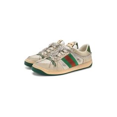 Кроссовки Gucci Кожаные кеды Screener Gucci
