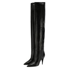 Сапоги Saint Laurent Кожаные ботфорты Saint Laurent