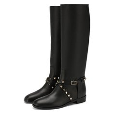 Сапоги Valentino Кожаные сапоги Valentino Garavani Rockstud Valentino