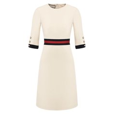 Платья Gucci Платье из смеси шерсти и шелка Gucci