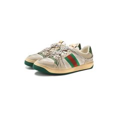 Кроссовки Gucci Кожаные кеды Screener Gucci