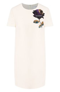 Платье из смеси шерсти и шелка Valentino