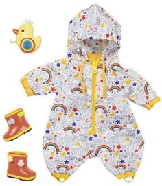 Игрушка Zapf Creation BABY born Одежда Осенний комбинезон с сапогами Делюкс (разноцветный)