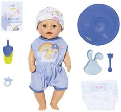Игрушка Zapf Creation My Little BABY born Нежное прикосновение Мальчик, 36 см (синий)