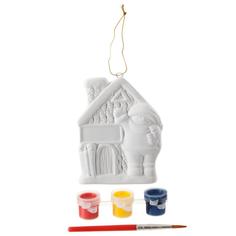 Набор для творчества BONDIBON Ёлочные украшения - домик Снеговика (разноцветный)