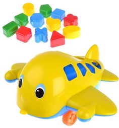 Развивающая игрушка СТРОМ Самолет кит с логическими фигурами (разноцветный)