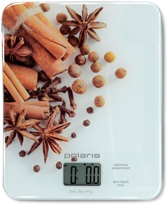 Кухонные весы Polaris PKS0832DG (белый, специи)