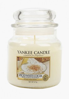 Свеча ароматическая Yankee Candle Spiced White Cocoa, 411 гр