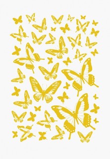 Наклейка декоративная Decoretto Золотые бабочки