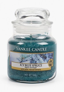 Свеча ароматическая Yankee Candle Icy Blue Spruce 104гр / 25-45 часов
