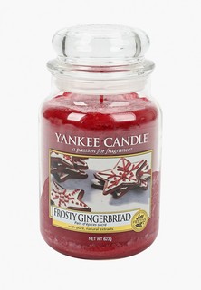 Свеча ароматическая Yankee Candle "Имбирный пряник с глазурью" Frosty Gingerbread 623 гр / 110-150 часов