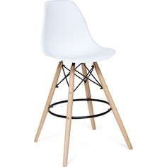 Стул TetChair Secret De Maison Cindy Bar Chair (mod. 80) ножки натуральный, перекладины черный, сиденье и спинка белый
