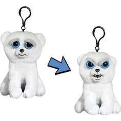 Мягкая игрушка WMC Медведь белый Feisty Pets, 11 см, с карабином. (FP013M)