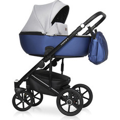 Коляска 3 в 1 Riko Basic OZON Shine 04 синий-серый