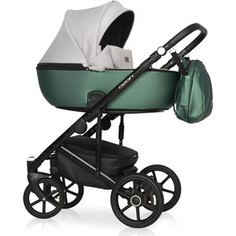 Коляска 3 в 1 Riko Basic OZON Shine 05 зелено-серый