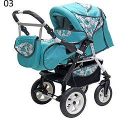Коляска прогулочная Bart Plast ETUDE PKLO поворот 03 бирюза