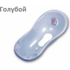 Ванночка Maltex Слоник 100см с нескользящим ковриком и пробкой (голубой)