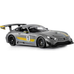 Машинка радиоуправляемая Rastar 1:14 Mercedes AMG GT3, цвет серый 27MHZ (74100G)