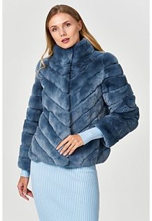 Укороченная шуба из меха кролика Virtuale Fur Collection