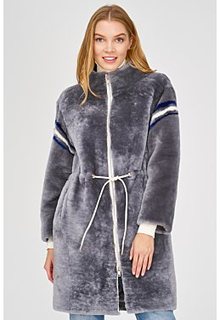 Утепленная шуба из овчины Virtuale Fur Collection