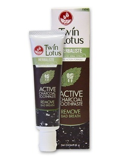 Зубная паста Twin Lotus Active Charcoal 25гр 0135