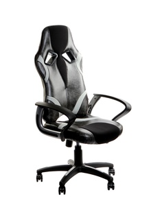 Компьютерное кресло TetChair Runner искусственная кожа, ткань Grey-Black 12864