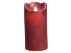 Светодиодная свеча Kaemingk Праздничная 7.5x15cm Red 480598