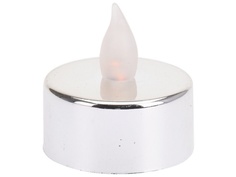 Светодиодная свеча Koopman International Глянцевый Стиль Silver 3.8х3.5cm ADA000540