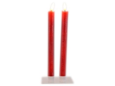 Светодиодная свеча Kaemingk Живая душа 2x24cm 2шт Red 480027