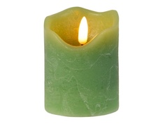 Светодиодная свеча Kaemingk Живая душа 7x9cm Eucalyptus 480040