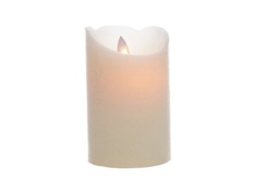 Светодиодная свеча Kaemingk Праздничная 7.5x15cm Cream 480599