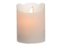 Светодиодная свеча Kaemingk Праздничная 7.5x10cm Cream 480613