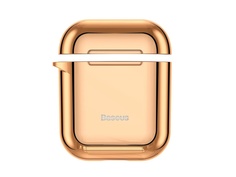 Аксессуар Чехол Baseus Shining Hook Case for Airpods 1/2 Generation Gold ARAPPOD-A0V