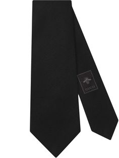 Gucci галстук с нашивкой-логотипом