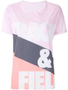 Track & Field футболка в полоску с логотипом