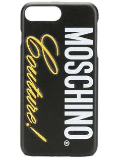 Moschino чехол для iPhone 8 Plus с логотипом