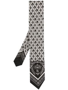 Dolce & Gabbana галстук с монограммой