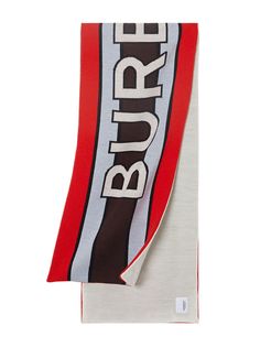 Burberry Kids жаккардовый шарф с логотипом