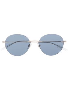 Montblanc солнцезащитные очки с затемненными круглыми линзами