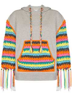 Mira Mikati худи со вставкой в технике кроше