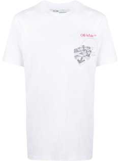 Off-White футболка с принтом Golden Ration