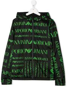 Emporio Armani Kids куртка с капюшоном и логотипом