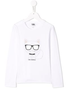 Karl Lagerfeld Kids футболка Ikonik Choupette