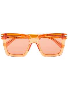 Bottega Veneta Eyewear солнцезащитные очки Havana в квадратной оправе