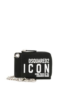 Dsquared2 кошелек с цепочкой и логотипом