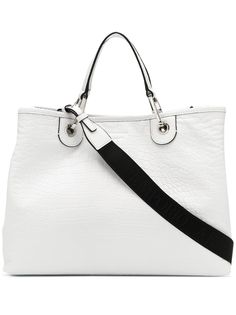 Emporio Armani сумка-тоут с тиснением под кожу крокодила