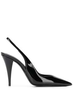 Saint Laurent patent 110mm slingback pumps