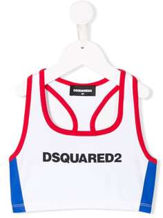 Dsquared2 Kids укороченный спортивный топ с логотипом