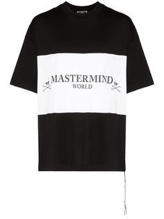Mastermind Japan футболка в стиле колор-блок с принтом