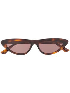 McQ Alexander McQueen узкие солнцезащитные очки в оправе кошачий глаз